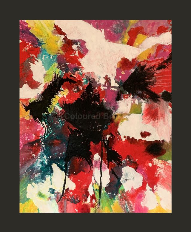 2020 - "Encounter" When I start this style of work I never know where I"m going, when it will be ready and how it will be when it dries. As this art is complete abstract, there is no way to control anything that happens in the middle of the canvas, it just appears. Without noticing the time passing and absolutely everything that happens around me. Whether it rains or whether it is sunny, whether it is day or night, cold or hot. Be it the beats of the songs, which I usually listen to in the most varied styles; and especially what goes on inside me, deeply interferes in my work. Acrylic hand painted on 3D canvas. Dimensions 0.80 x 1.00 m.