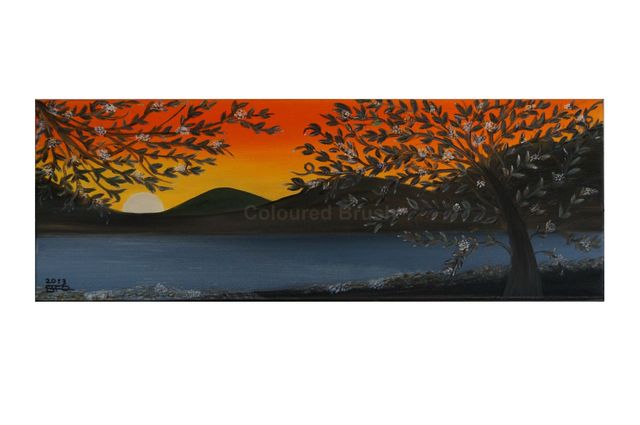 2013 – “A Beautiful Sunset“, technique oil on canvas. Ready to hang. Dimensions 0,80×0,30M. (Not available).