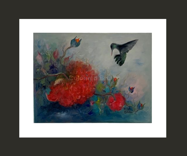 2020 - "Nature keeps its pace" There will be flowers that will wither, others will become sad, but they will always serve as sap, fertile fertilizer for the other flowers that will grow beautiful, strong and, certainly, will make this garden quite beautiful. Oil paint. Dimensions 0.50×0.40M. Not available.