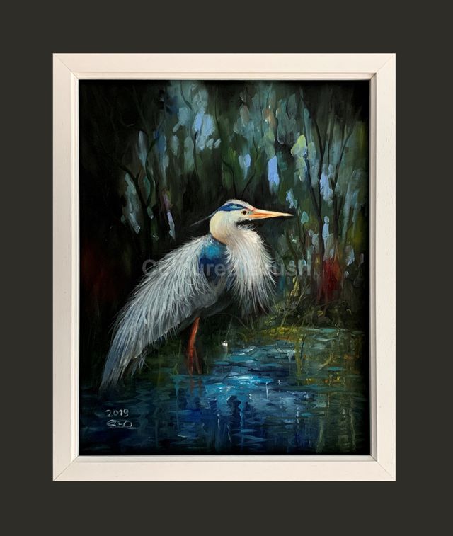 2019 - Heron, Technique: Oil (Wet on Wet) Dimensions: 0,60x0,40M.