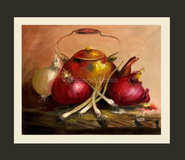 2019 - Onions, Technique: Oil (Wet on Wet) Dimensions: 0,60x0,40M.