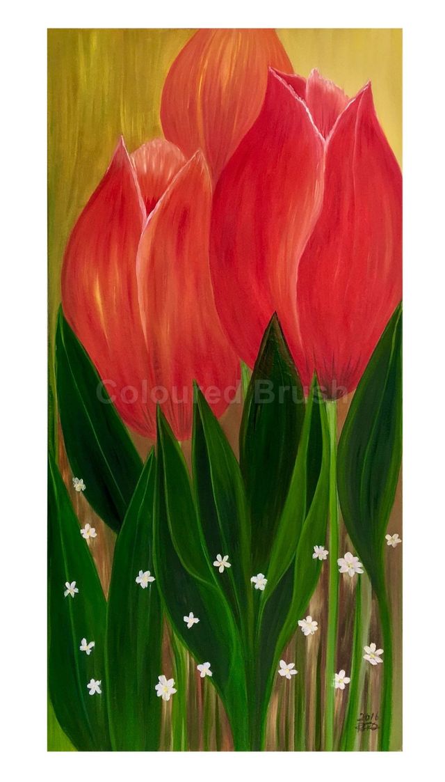 2016 - Sophisticated Elegance - Oil technique, hand painted on 3D canvas. Dimensions 50x100cm. Ready to hang. (Not available).
