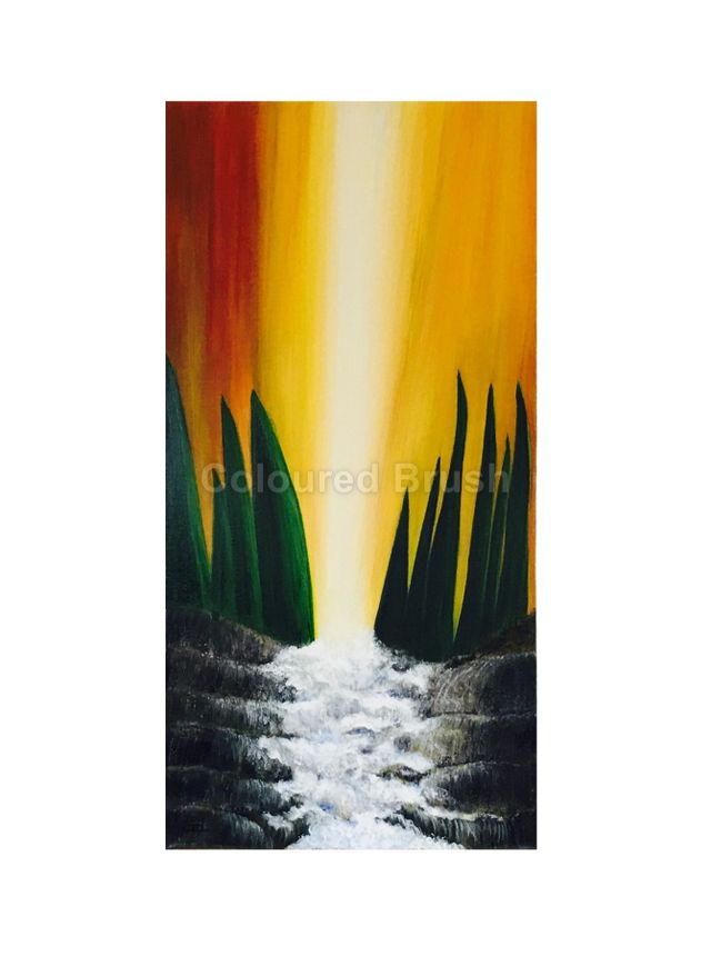 2016 – ” Light Beam”, painted by hand, the acrylic painting, screen with wooden frame covered with canvas 100% cotton, standard measure 0.50×1,0M. Ready to hang.