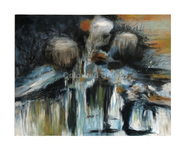 2018 - Acrylic painted bij hand. In this abstract painting I have worked with concept, intuition and feeling, provoking a series of interpretations. Therefore, the same work of art can be seen, felt and interpreted in various ways. Dimensions 0.90 x 0.70m.